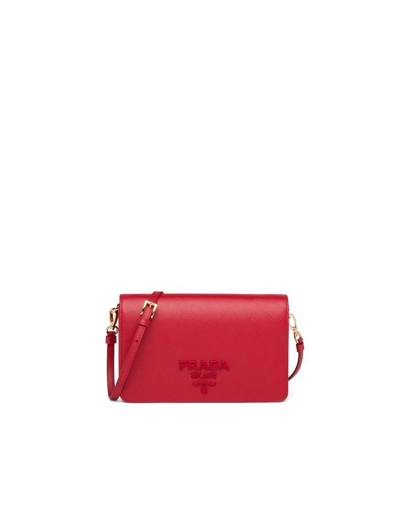 Prada Saffiano Mini Bag, Leather Shoulder Strap, Compact