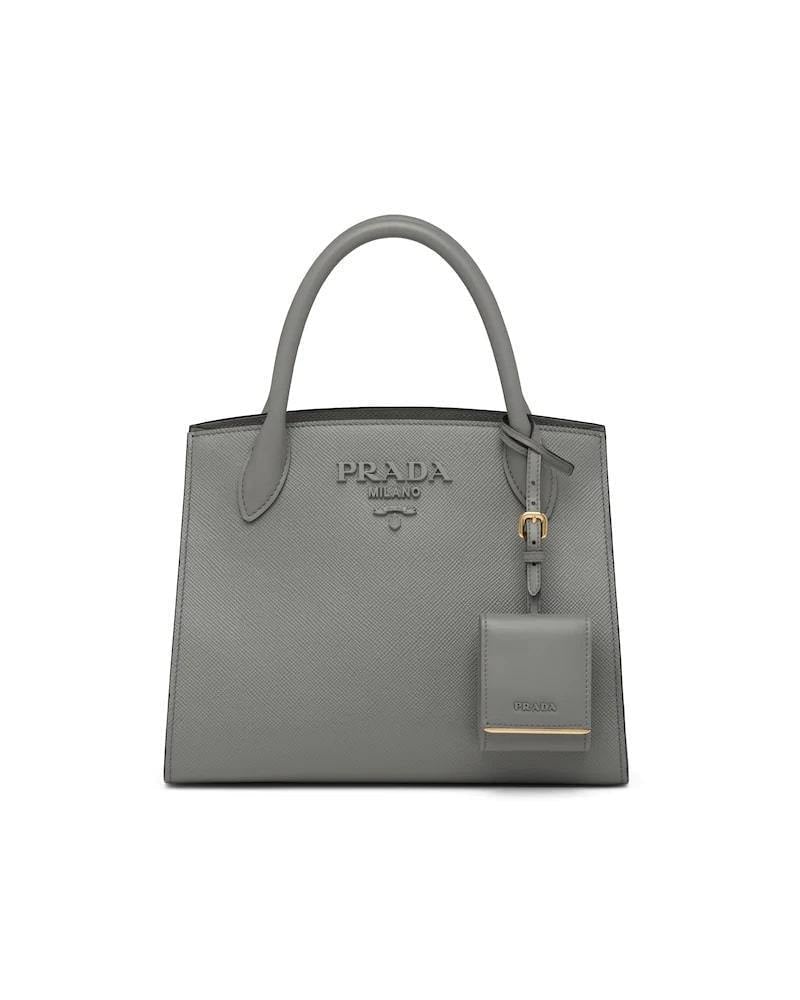 Prada Saffiano Monochrome Bag, Small Leather, Gold Hardware