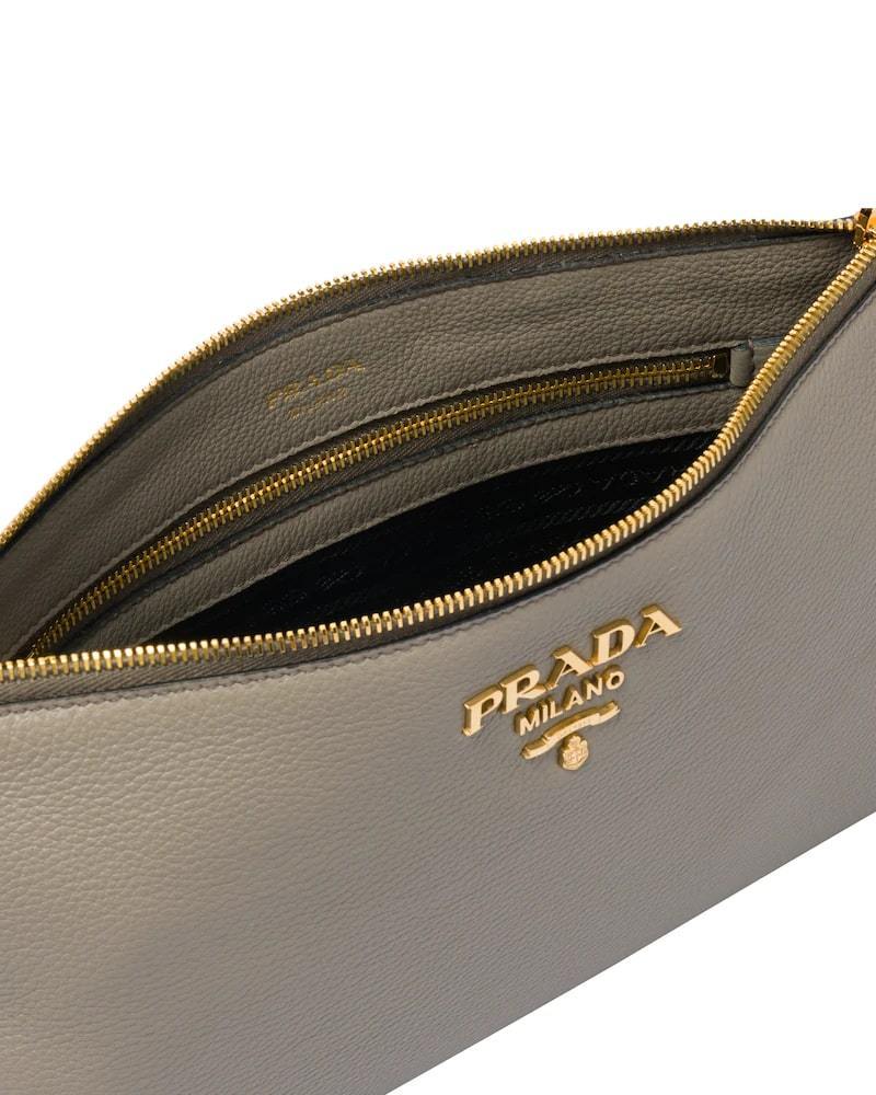 Prada Leather Shoulder Bag, Calf Leather, 30cm Width