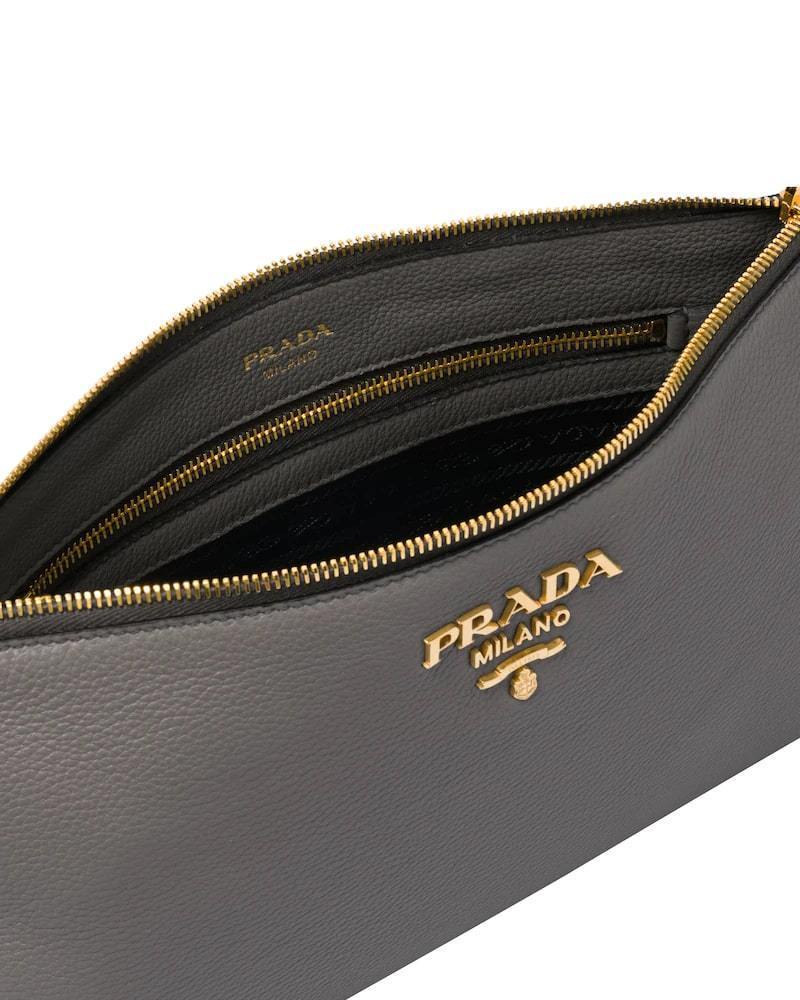 Prada Leather Shoulder Bag, Calf Leather, 30cm Width