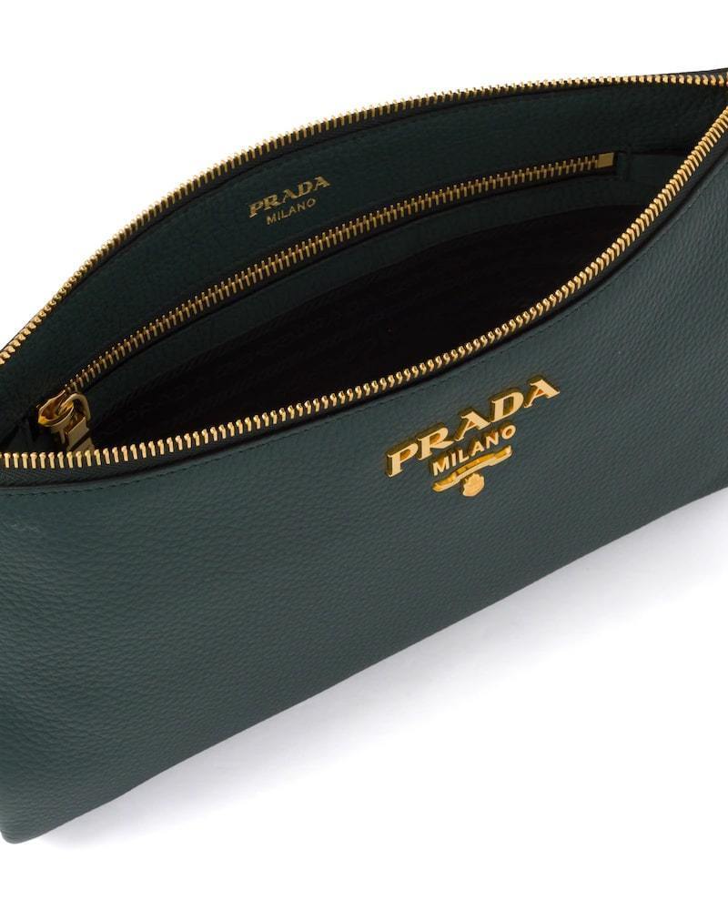 Prada Leather Shoulder Bag, Calf Leather, 30cm Width