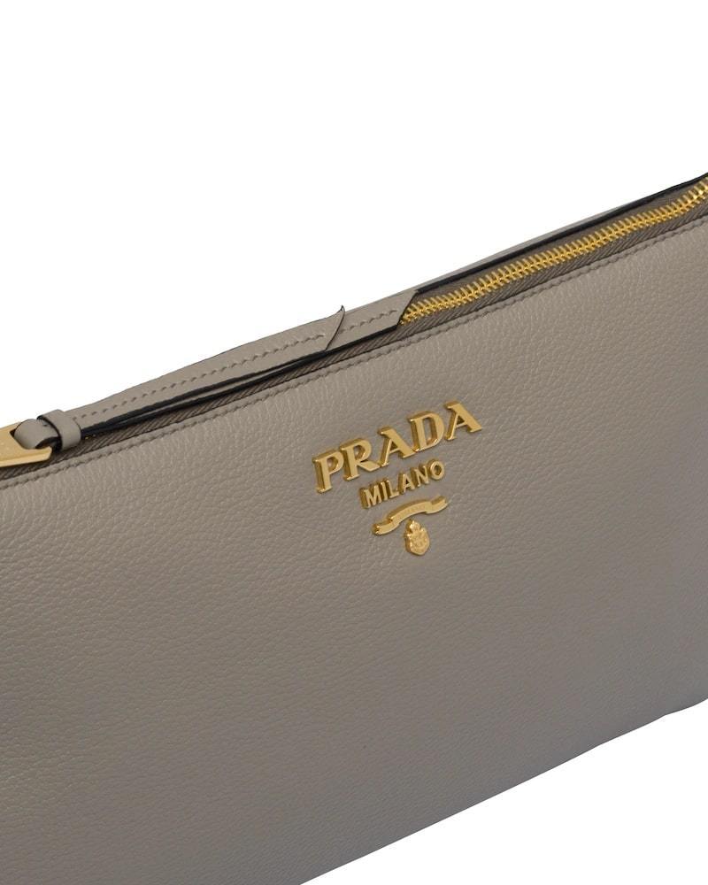 Prada Leather Shoulder Bag, Calf Leather, 30cm Width