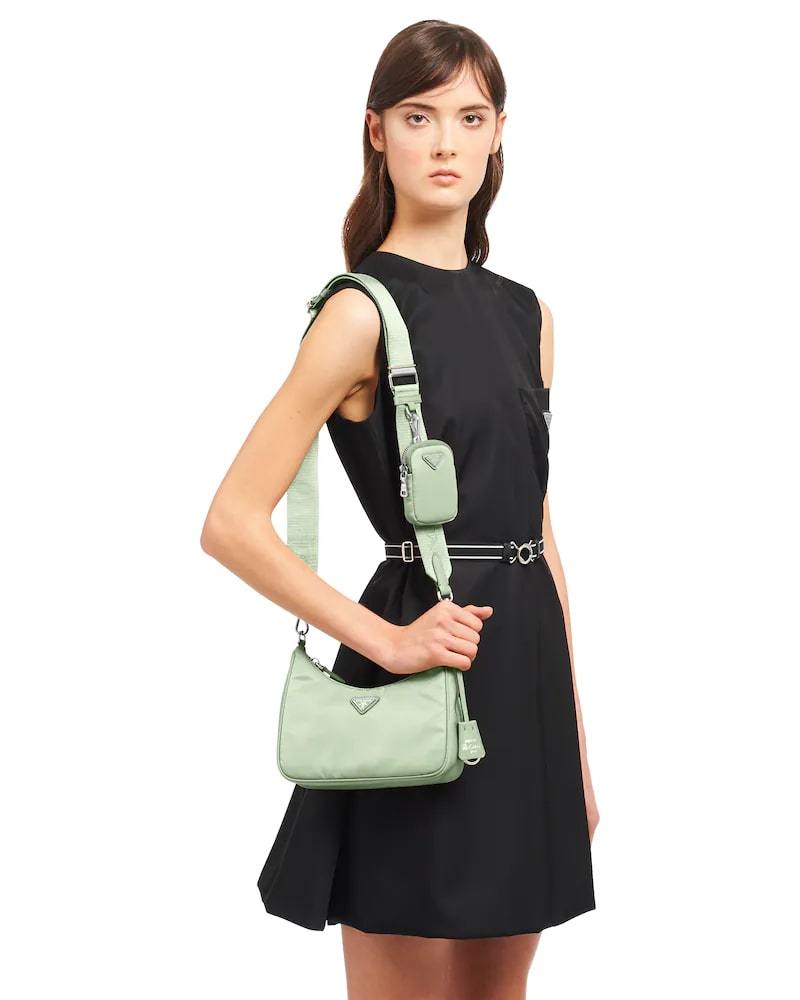 Prada Re-Edition 2005 Bag, Re-Nylon Shoulder, Saffiano Trim