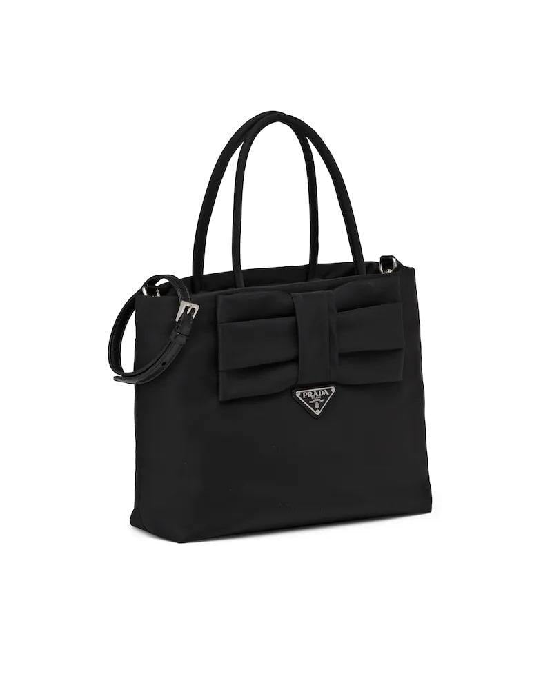 Prada Nylon Bow Bag, Luxury Handbag, 23.5cm Height
