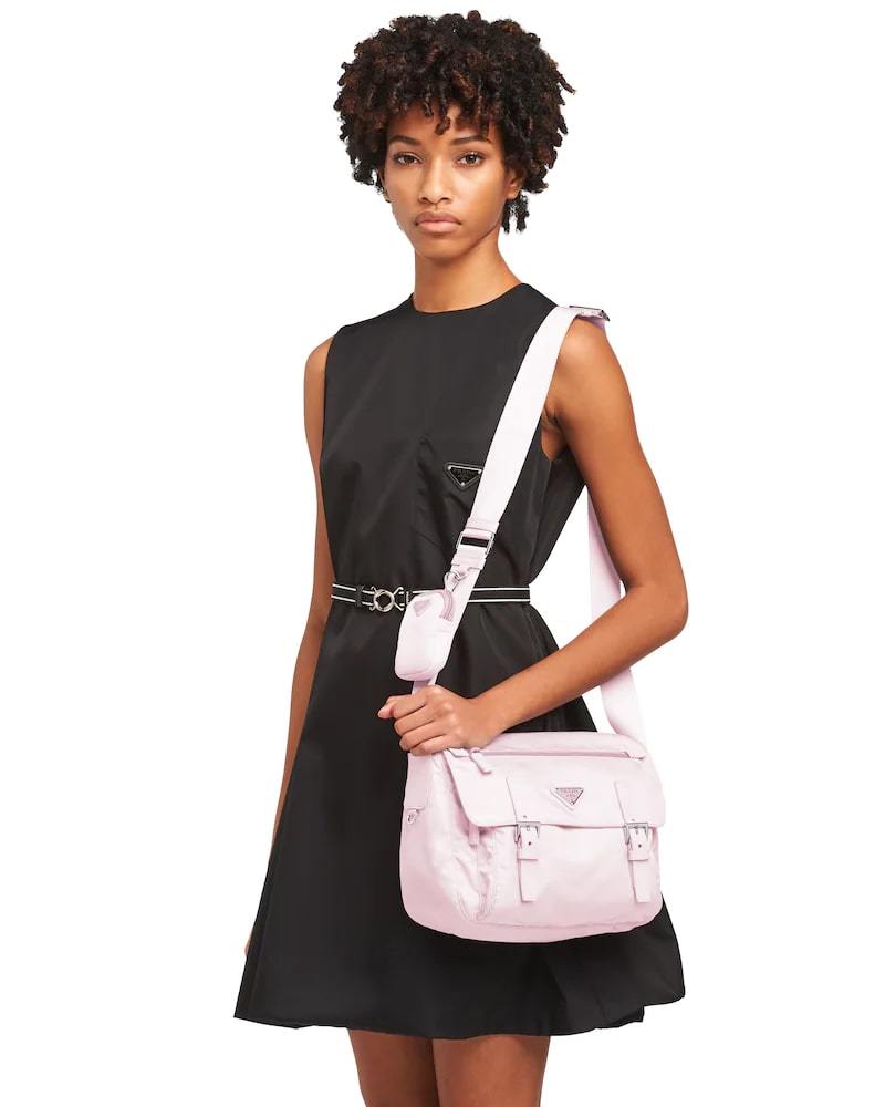 Prada Re-Nylon Bag, Shoulder, Detachable Pouch, 27cm