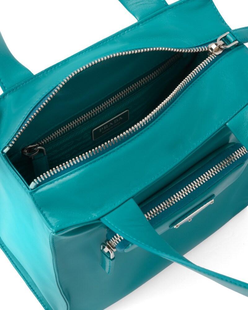 Prada Nappa Leather Tote, Double Handle, Shoulder Strap