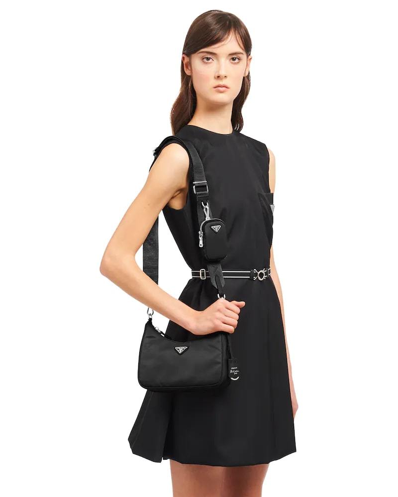 Prada Re-Edition 2005 Bag, Re-Nylon Shoulder, Saffiano Trim
