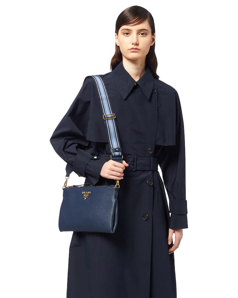 Prada Leather Shoulder Bag, Calf Leather, 30cm Width