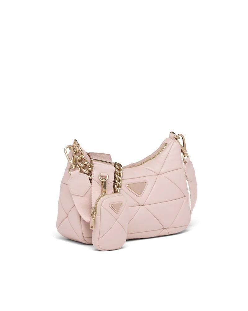 Prada Patchwork Shoulder Bag, Nappa Leather, Triangle Design