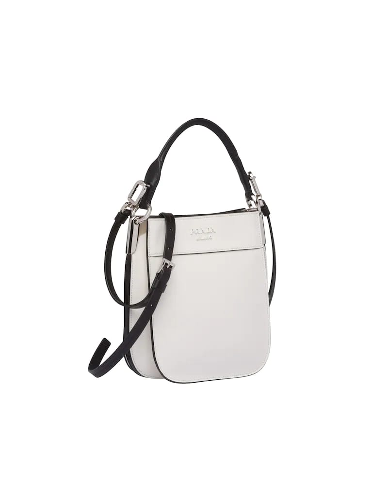 Small Leather Handbag, Prada Margit Bag, 20cm, Nappa Lining