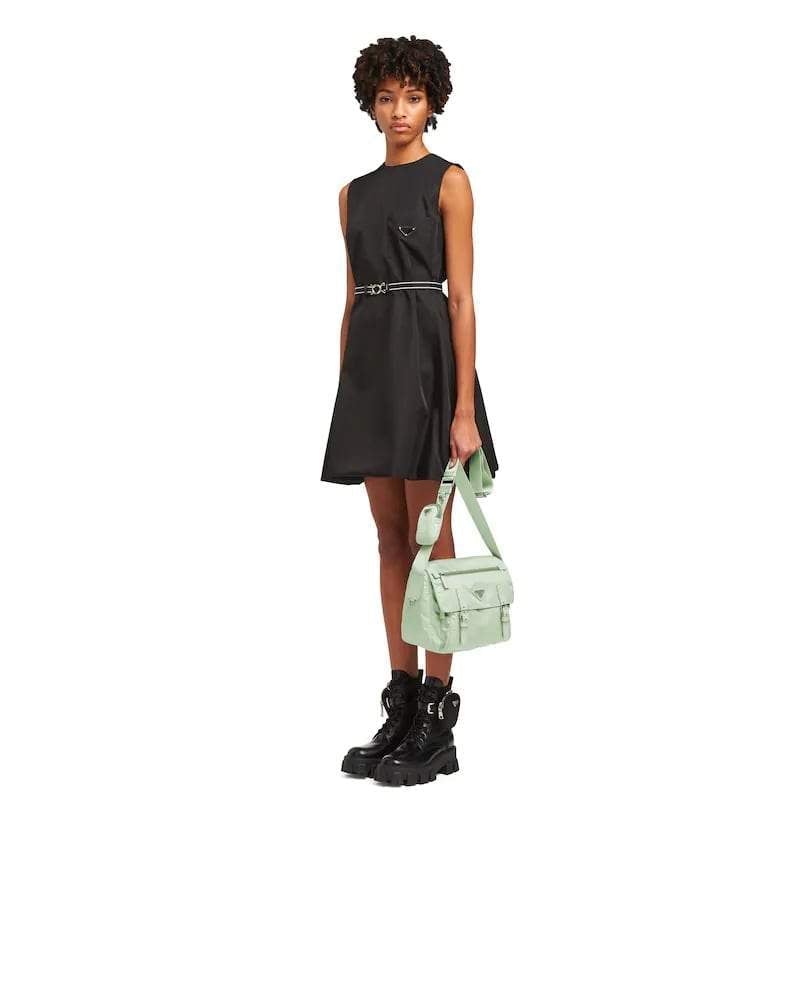Prada Re-Nylon Bag, Shoulder, Detachable Pouch, 27cm