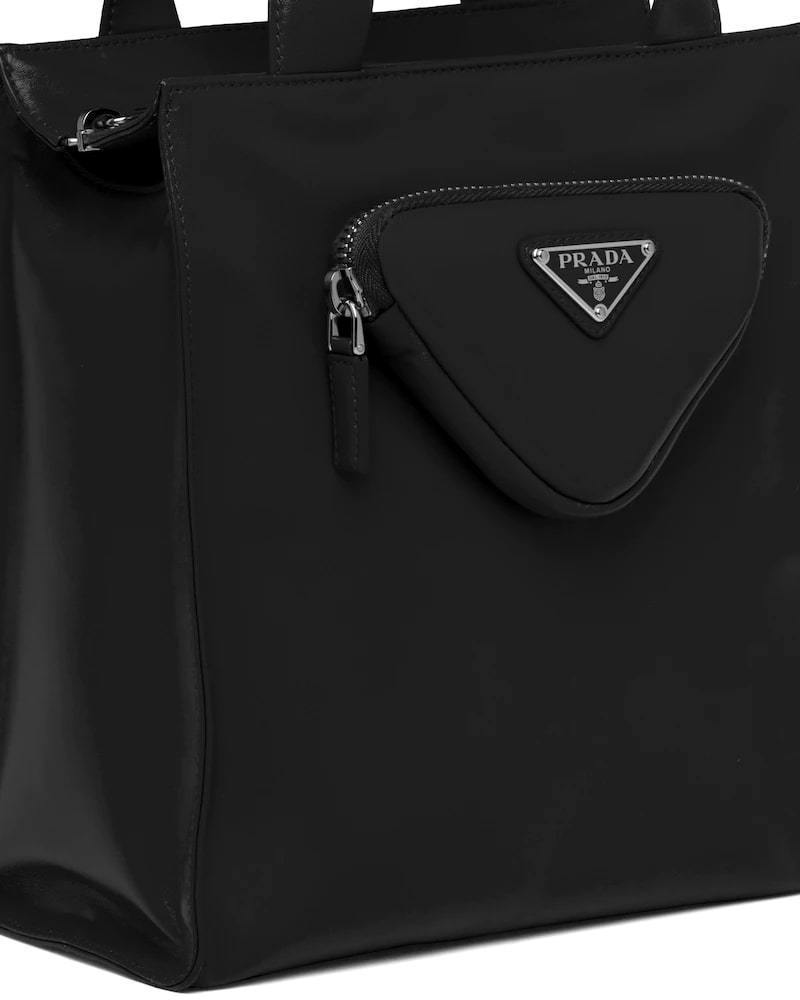 Prada Nappa Leather Tote, Double Handle, Shoulder Strap