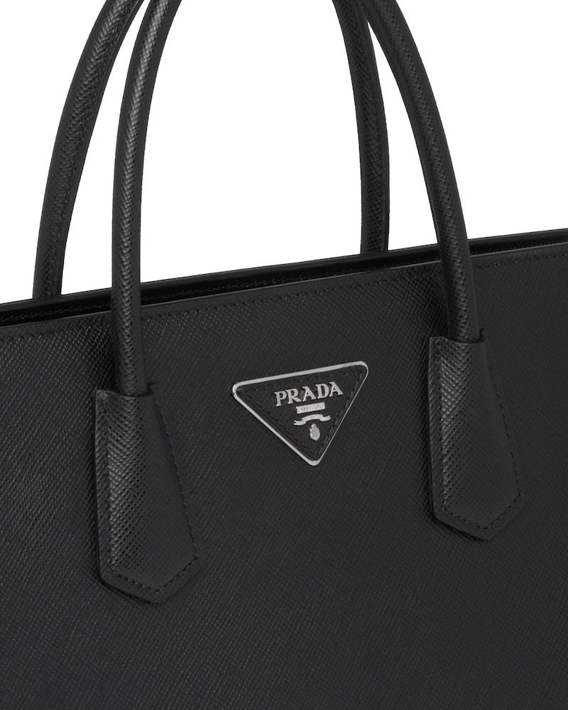 Prada Saffiano Handbag, Medium Leather, Structured Design