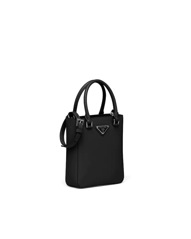 Brushed Leather Tote, Prada Small Square Handbag