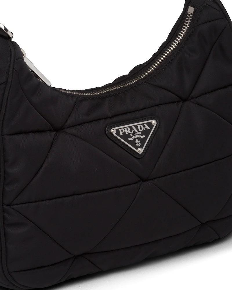 Padded Re-Nylon Hobo Bag, Adjustable Shoulder Strap, Prada