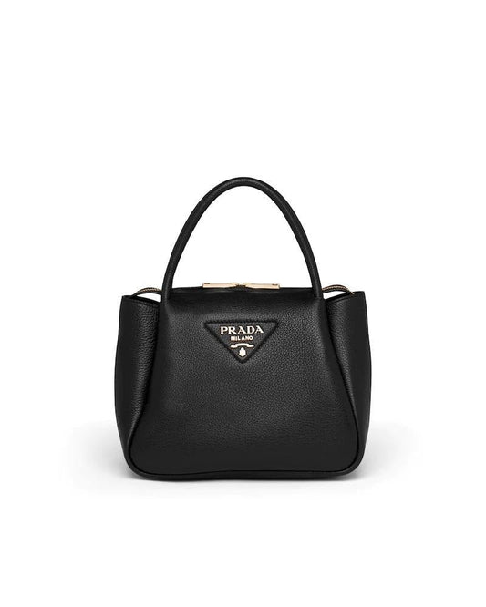 Prada Small Tote, Calfskin Leather Handbag, 23cm