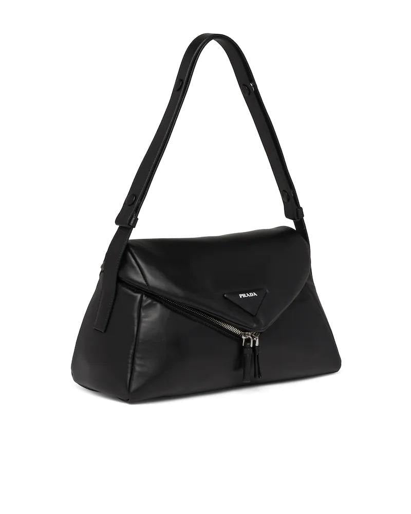 Prada Padded Nappa Bag, Signaux Shoulder, Leather Flap