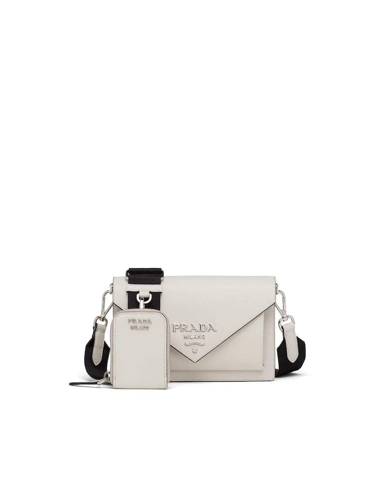 Prada Envelope Bag, Saffiano Leather Mini Crossbody