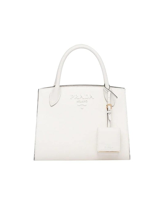 Prada Saffiano Monochrome Bag, Small Leather, Gold Hardware