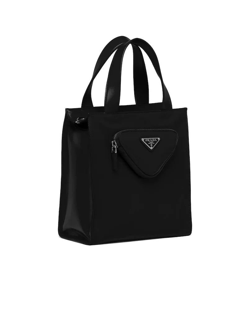 Prada Nappa Leather Tote, Double Handle, Shoulder Strap
