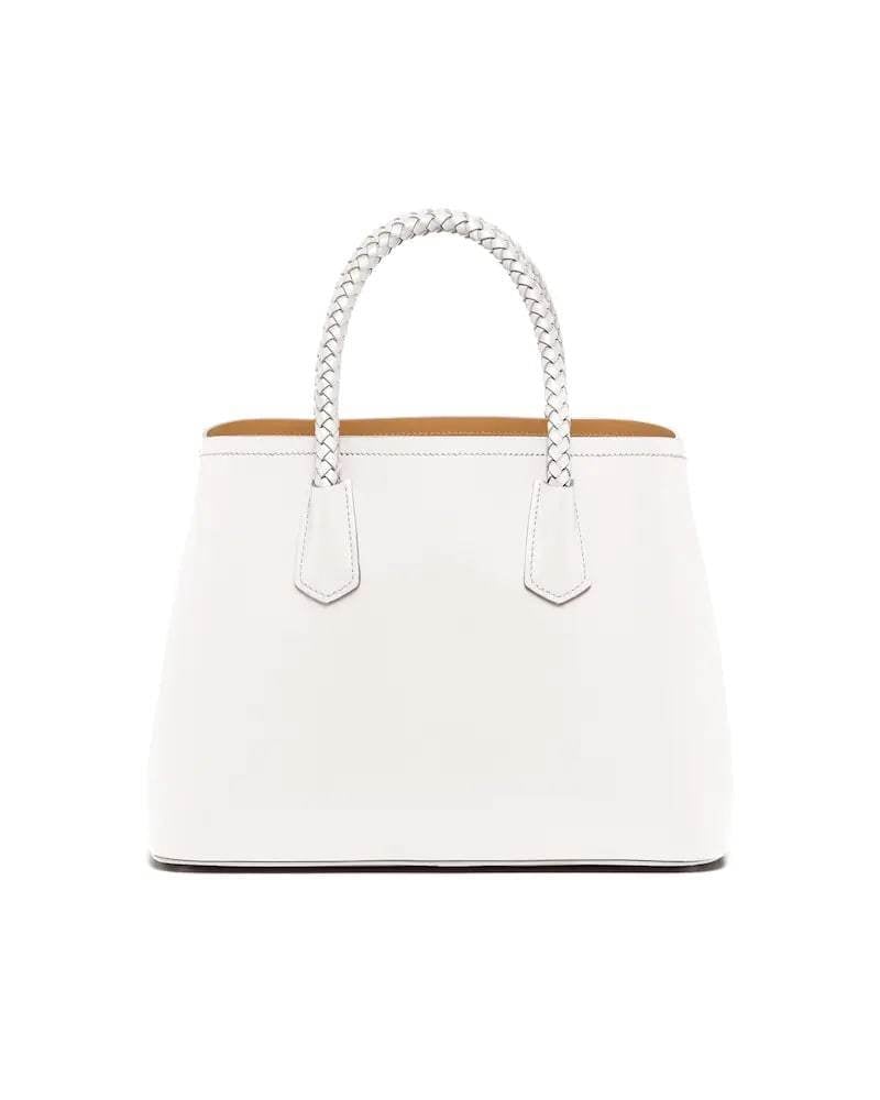 Prada Double Handbag, Medium Leather, Braided Handles