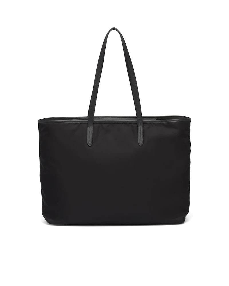 Prada Nylon Tote Bag, Saffiano Leather, Embroidered Logo