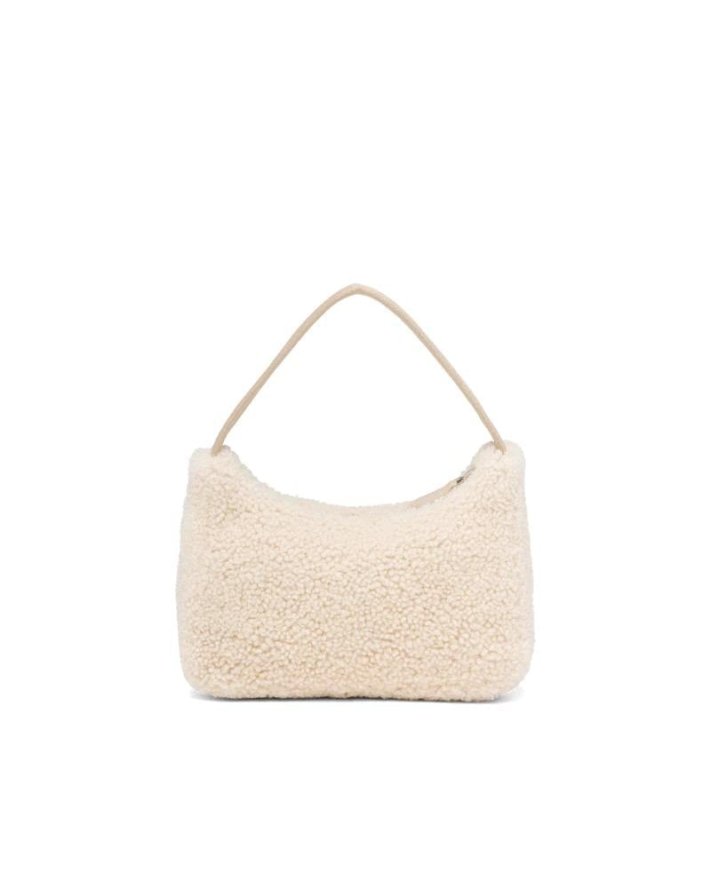 Shearling Mini Bag, Prada Re-Edition 2000, Zipper Closure