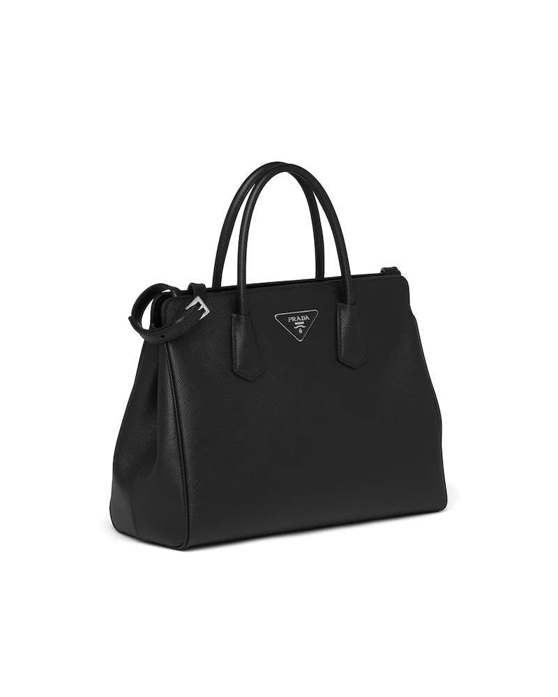 Prada Saffiano Handbag, Medium Leather, Structured Design