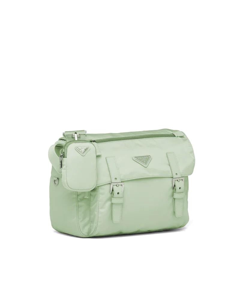 Prada Re-Nylon Bag, Shoulder, Detachable Pouch, 27cm