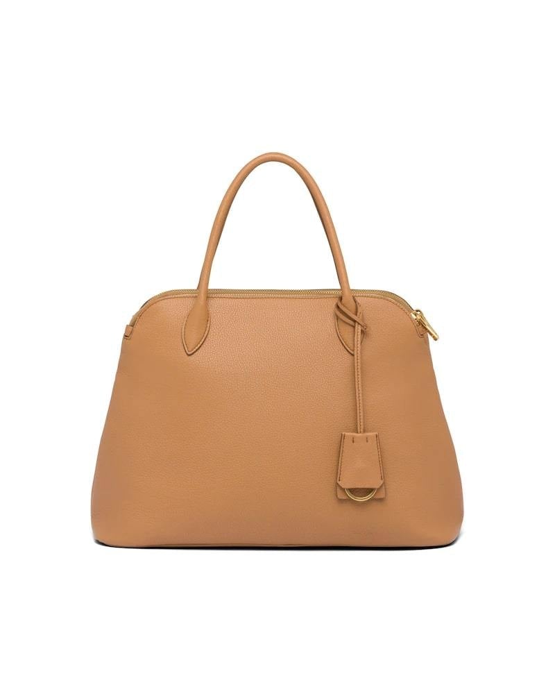 Prada Leather Handbag, Calf, Shoulder Strap, Zipper Pockets