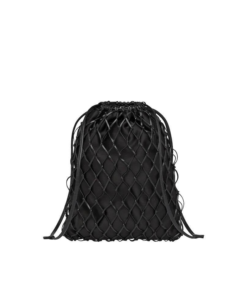 Mesh Shoulder Bag, Prada Fabric Clutch, Detachable Chain