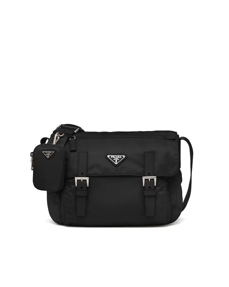 Prada Re-Nylon Bag, Shoulder, Detachable Pouch, 27cm