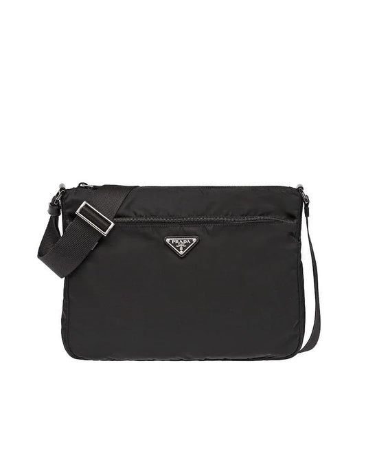 Prada Nylon Shoulder Bag, Adjustable Strap, Zipper