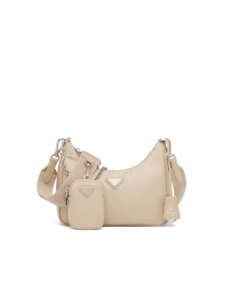 Prada Re-Edition 2005 Bag, Re-Nylon Shoulder, Saffiano Trim