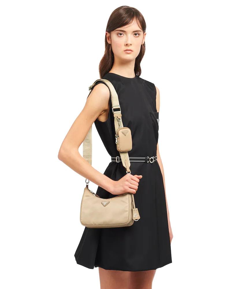 Prada Re-Edition 2005 Bag, Re-Nylon Shoulder, Saffiano Trim