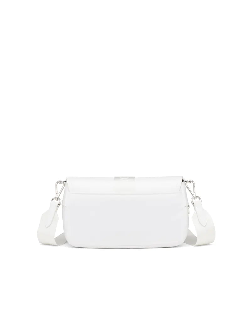 Prada Nylon Shoulder Bag, Brushed Leather Pocket