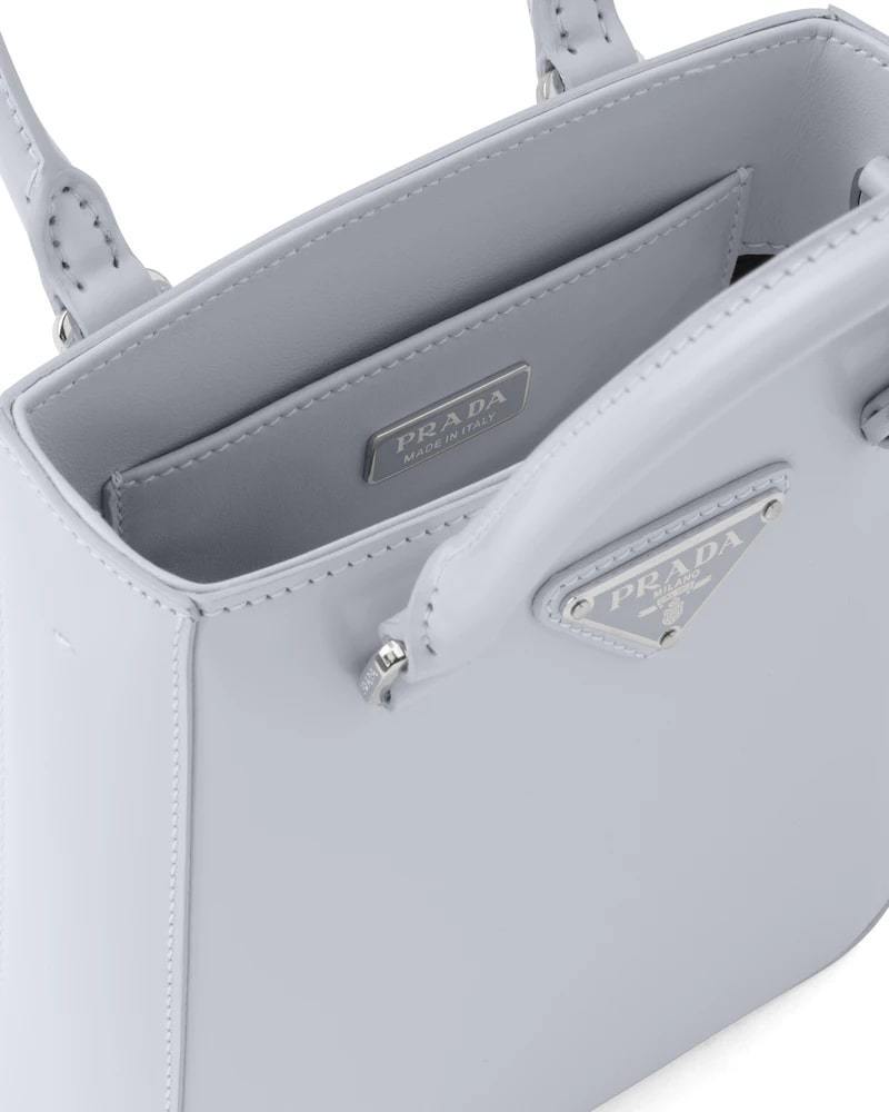 Brushed Leather Tote, Prada Small Square Handbag