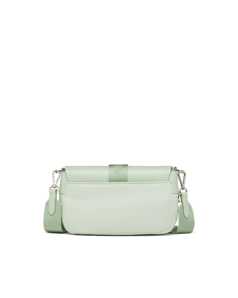 Prada Nylon Shoulder Bag, Brushed Leather Pocket