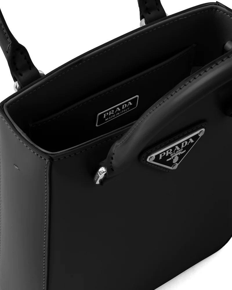 Brushed Leather Tote, Prada Small Square Handbag