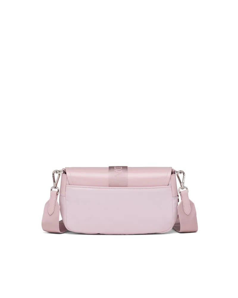 Prada Nylon Shoulder Bag, Brushed Leather Pocket
