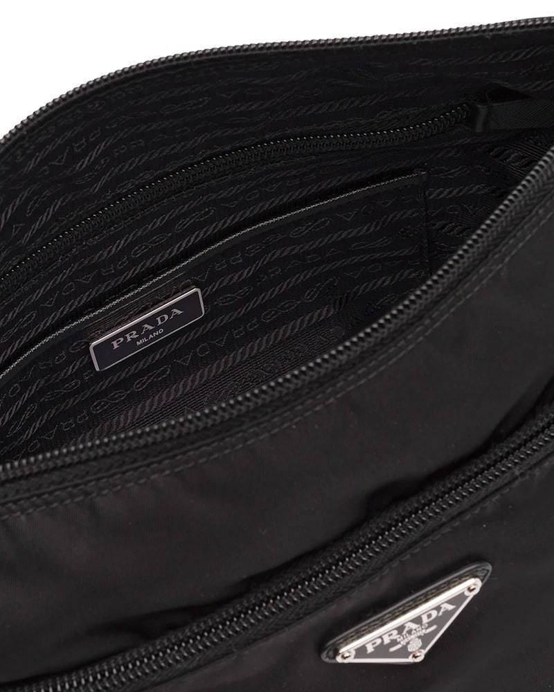 Prada Nylon Shoulder Bag, Adjustable Strap, Zipper