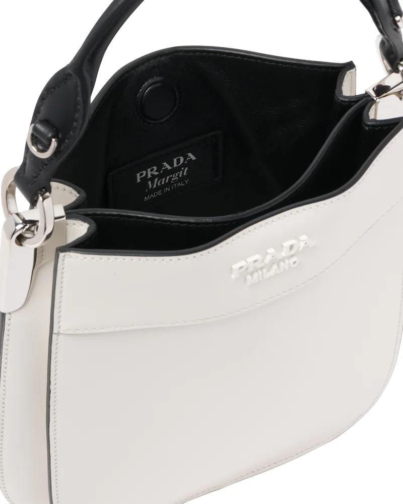 Small Leather Handbag, Prada Margit Bag, 20cm, Nappa Lining
