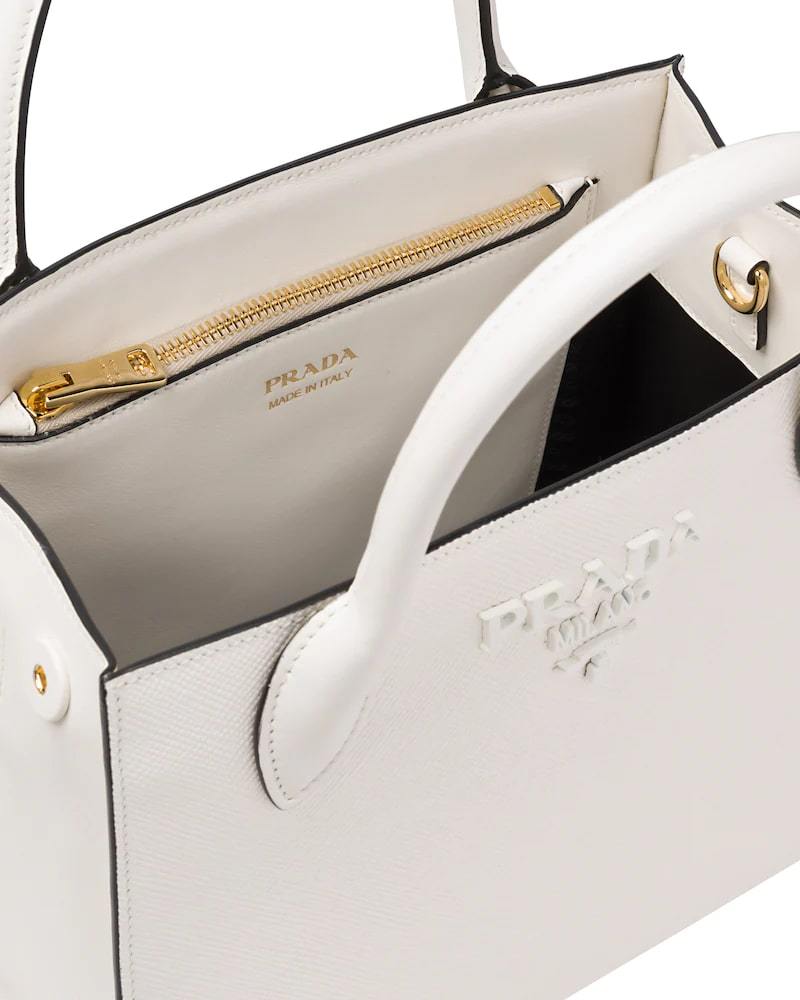 Prada Saffiano Monochrome Bag, Small Leather, Gold Hardware