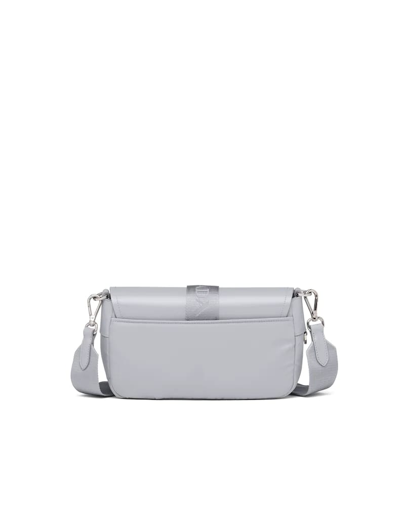 Prada Nylon Shoulder Bag, Brushed Leather Pocket