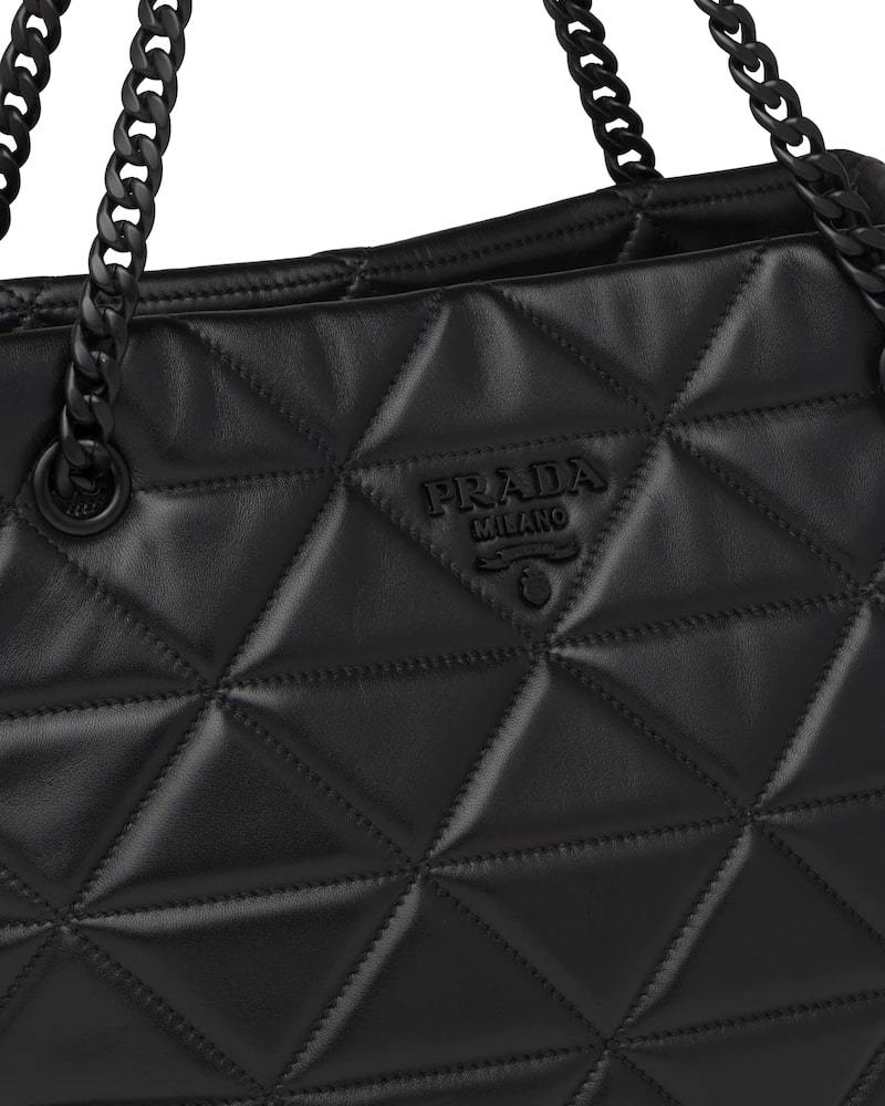 Prada Quilted Nappa Tote, Geometric Spectrum Bag