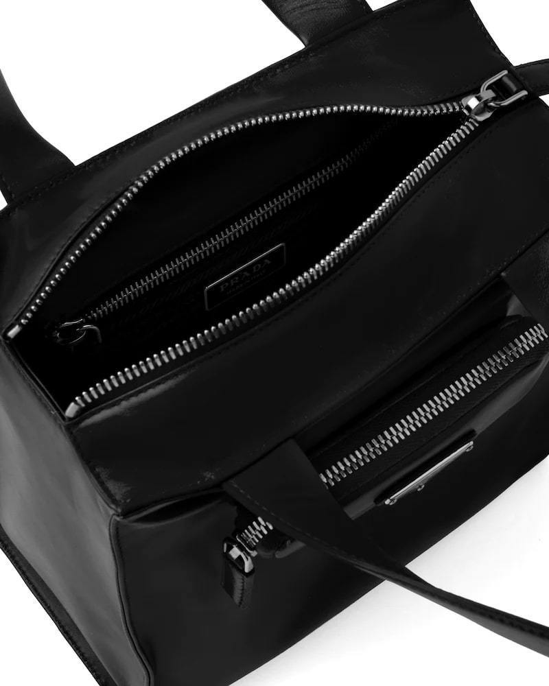 Prada Nappa Leather Tote, Double Handle, Shoulder Strap