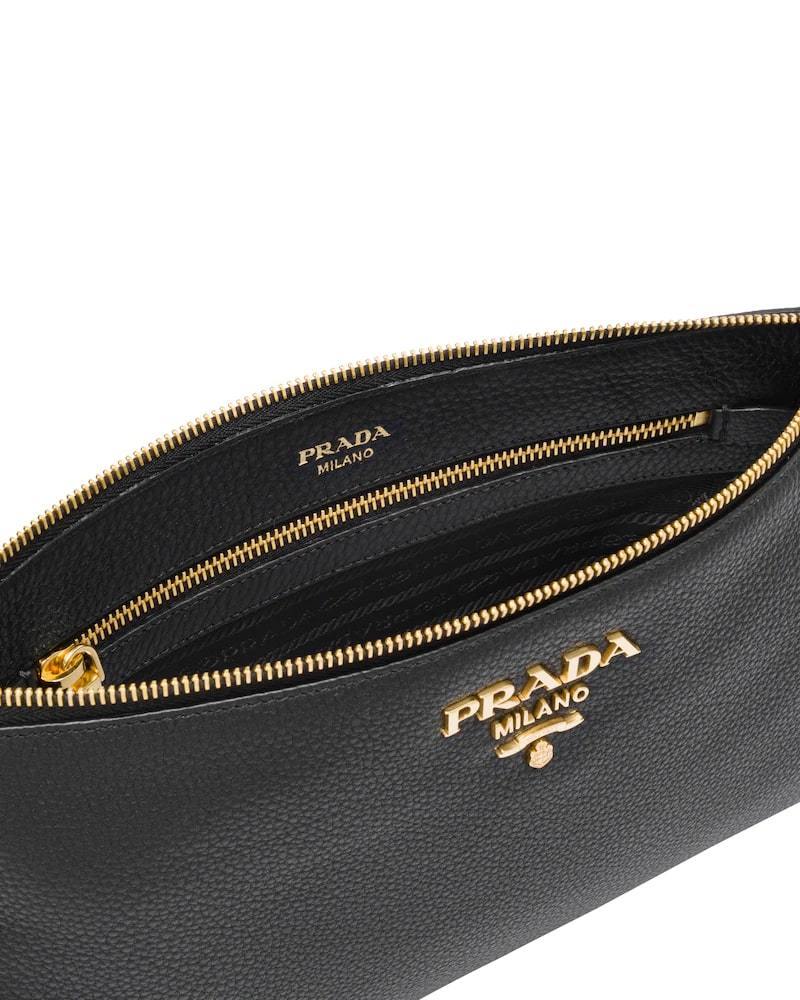 Prada Leather Shoulder Bag, Calf Leather, 30cm Width