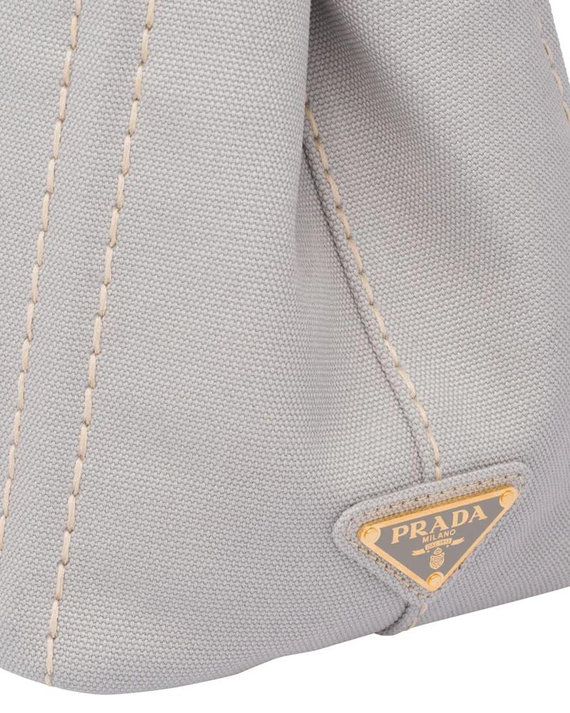 Prada Cotton Tote Bag, Canvas, Small, Shoulder Strap