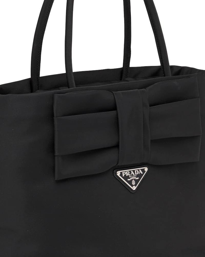 Prada Nylon Bow Bag, Luxury Handbag, 23.5cm Height