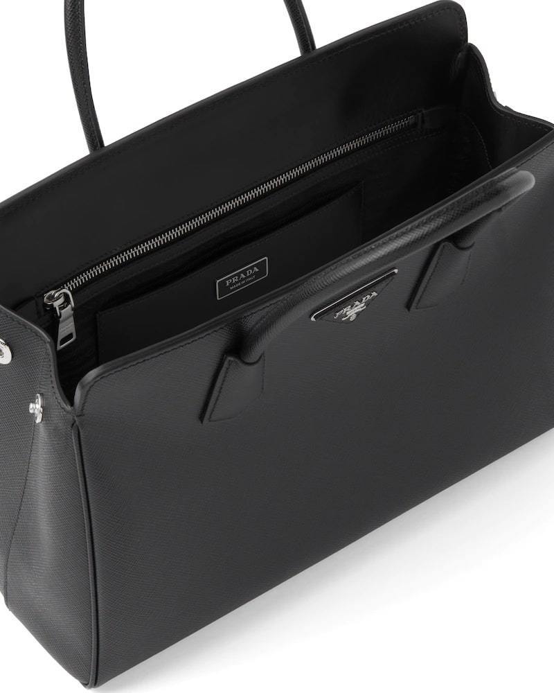 Prada Saffiano Handbag, Medium Leather, Structured Design